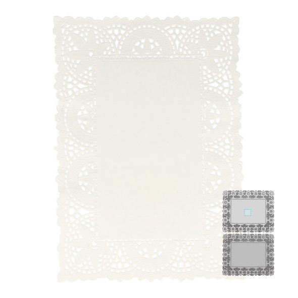 Star Rectangular Naperon White Paper Star Rectangular Naperon White Paper